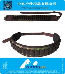 Caza Bandoleer 20 Rondas Cartucho de escopeta de calibre 16 Cinturón Neopreno Caza de camuflaje Arma de caza Accesorios