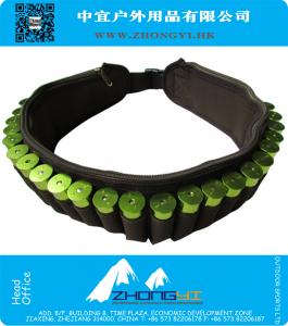 Охота Стрельба Bandolier Bandoleer Темно-зеленый цвет 600D Nylon Shotgun Ammo Belt Охотничье оружие Аксессуары