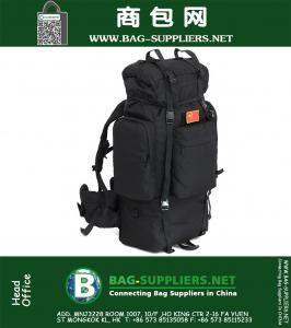 Большая емкость наружных альпинистских сумок Сортировка Военные вентиляторы Рюкзак Водонепроницаемый рюкзак для путешествий на плечах