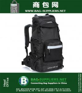Большая вместимость Открытый водонепроницаемый кемпинг Восхождение Рюкзаки для путешествий Женщины и мужчины Путешествия Рюкзак Sport Back Bag