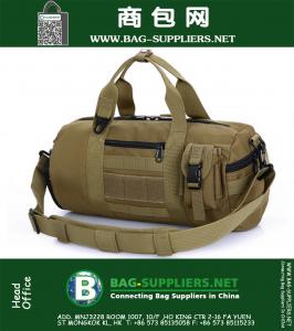 Ligero y duradero Rolling Luggage Bag Deportes hombres Nylon cubo cilindro militar Duffle Army Travel Tactical Duffel Bag