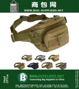 MOLLE cintura paquete ejército cintura táctica bolsas Cinturón cintura Hip fanny Pack Bag Caza rango Soldado Stealth Heavy Duty Carrier