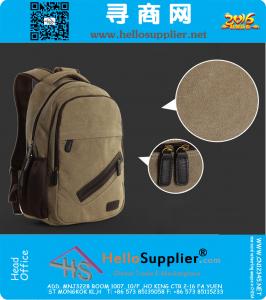 Male Package Shoulder Bag Canvas Bag Casual College Computer Bag Travel Bag Backpack Schoolbag