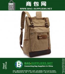 Men's Canvas Bag man Rucksack Laptop Vintage Fashion Travel Bags Multi-functional Large Capacity Bags for Trave