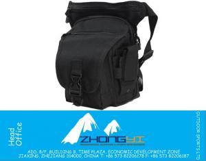 Nylon da uomo da trekking da escursione da motociclista Cintura da cintura tattica militare Hip Bum Fanny Pack Vita Drop Hip Leg Bag