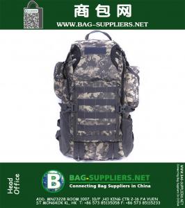 Men's Outdoor Canvas Backpack Vintage Military Tactical Backpacks Schoolbag Hiking Camping Camouflage Backpack Travel Bag