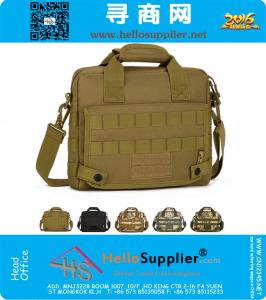 Hombres 1000D Nylon Impermeable Tactical Militar Ordenador Portátil Cross Body Shoulder Messenger Bolso Del Totalizador