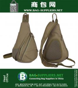 Hommes Nylon Épaule Messenger Sac D'assaut Voyage Randonnée Militaire Tactique Pêche Poitrine Étanche Retour Jour Pack