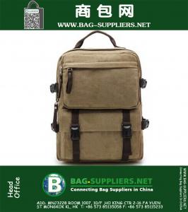 Мужские военные рюкзак для ноутбуков Гершель рюкзак Мужские рюкзаки Холст сумка Большая емкость