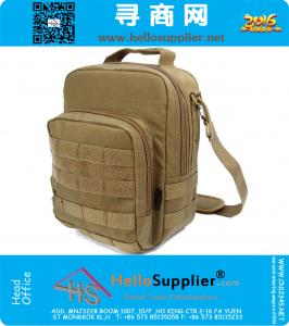 Mens impermeable táctico militar EDC bolsa de viaje al aire libre Multifuction Molle Messenger bandolera para Ipad 2 3 4 1050D nylon