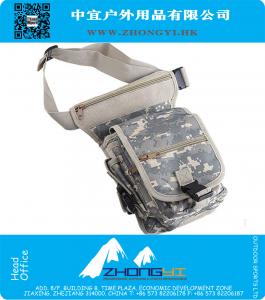 Borsa militare a tracolla in nylon multistrato con gamba e marsupio con 2 tasche per caricatore