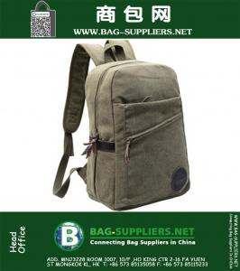 Military Canvas Shoulders Travel Hiking Student Bag Satchel Rucksack