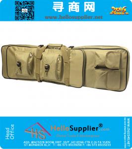 Zaino militare Durevole Zaino fucile in nylon Outdoor Wargame Army Uomo 2 vie Carring Gun Custodia protettiva Tan