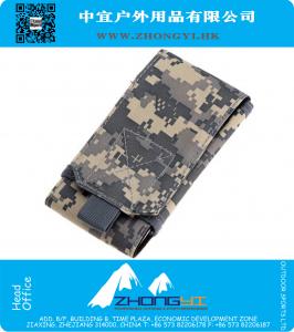 Bolso militar del teléfono móvil de Molle Bolso al aire libre del ejército del lazo del gancho del ejército Caja de la cubierta del teléfono móvil para el iPhone 6 más Samsung Galaxy S5