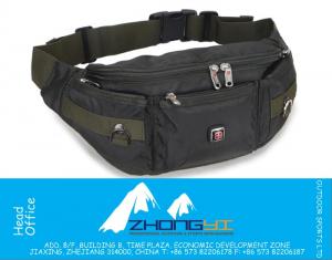 Bolsa de cintura de corrida militar Sport Travel Fanny pack Sacola casual de cinto de passeio Bolsa de hip-hop para homens