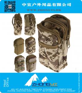 Militaire Tactique Armée Guerre Jeu Mini Sac Double Zipper Téléphone Cas Poche Sport En Plein Air