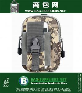 Bolso militar de la cintura táctica Hombres Fanny Pack del ejército Bolso ocasional de la correa del teléfono móvil Bolso deportivo de la cintura del viaje al aire libre Monedero cero