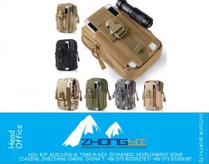 Militar Tactical Waist Bag Outdoor Sport Molle Waist Pack Men Exército Fanny Casual Telefone celular Belt Bag