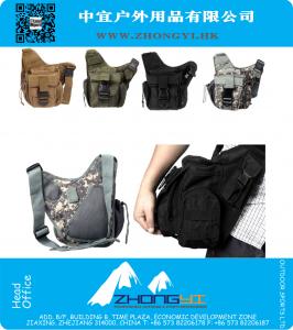 Sacos de viagem à prova de água militar Outdoor Sport Tactical Shoulder Strap Bag Nylon Camera Cross Body Backpack Bolsa de bolsa de cintura
