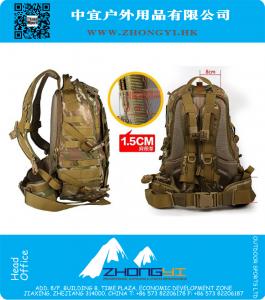 Militaire tactische rugzak tas outdoor klimmen apparatuur, outdoor multifunctionele 42L rugzak reizen