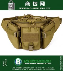 Molle Military Tactical Waist Bag Pacote impermeável para hip-hop Pochete Outdoor Hunting Hiking Army Waist Fanny Pack