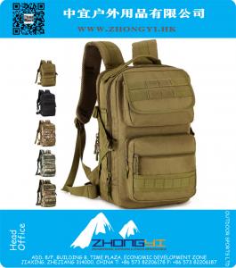Molle Tactical Camouflage Bags Equipamento militar Homens Mulheres Mochila casual Impermeável Nylon 25L Man Travel Bag School Backpacks
