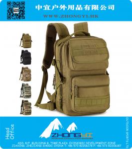 Molle Bolsas tácticas de camuflaje Equipo militar Hombres Mujeres Mochila Casual Nylon impermeable 25L Hombre Bolsa de viaje Mochilas escolares