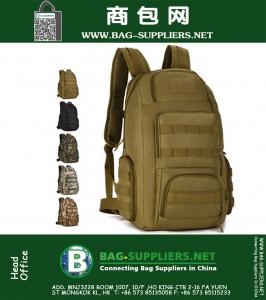 Molle Tactical Mochila Hombres Deportes al aire libre Bolsa de camuflaje militar Caza Trekking Senderismo Mochilas escolares Bolsas para portátiles 40L