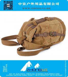 Национальная гвардия бренда моды старинные холст рюкзак спорта плеча путешествия наружные сумки