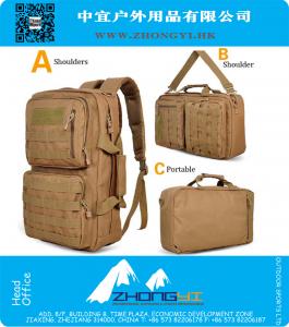 New Multifunctional Tactical Backpack Exército camuflagem casual saco de computador Militar 1000D nylon MOLLE impermeável Raspado de moagem