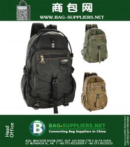 Nova mochila de lona de época Men Students School Backpack Bolsas de viagem para mulheres Mochila Girl School Bag