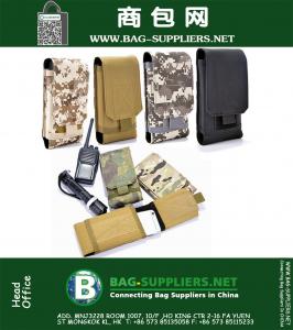 Capa de capa de telefone de cintura de nylon Molle Holster Bolsa de bolsa de cinto Camo do armário Bolsa de carteira militar de carteira militar