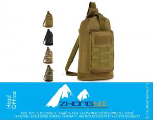 Sacchetto esterno del cammuffamento militare Tactical Waist Pack Canvas Camera Camping Single spalla arrampicata Messager Bag Chest Bag