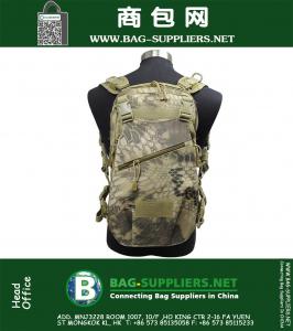 Caminhada de esqui ao ar livre Camo Bag Bolsa de mochila militar Bolsa de mochila ajustável desportiva Caça Bicicleta Mochila Tactical