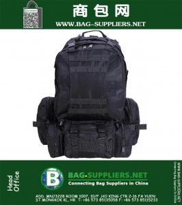 Outdoor Military Molle Army Tactical Mochila Mochila Sports Camping Caminhada Saco Black Pack