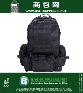 Al aire libre Militar Militar Mochila Mochila Militar Ejército Deportes Camping Senderismo Bolsa Paquete Negro