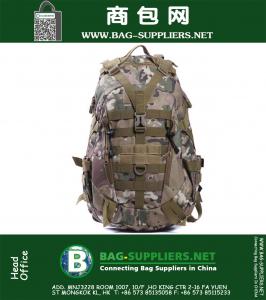 Открытый Спорт Мужчины Женщины Большие военные армейские тактические рюкзаки Камуфляжные сумки для путешествий Molle Hiking Backpack для охоты на кемпинга