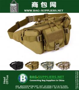 Saco de cintura à prova de água à prova de desporto ao ar livre para homens Escalada Bum Fanny Bolsa de cintura Sacos Equipamento de bicicleta militar