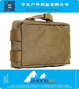Outdoor Tactical Gear Militar Cordura Molle Waist Packs Bag, Bolsa De Depósito De Exército Preto Tan