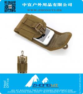 Outdoor Tactische Mobiele Telefoon Canvas Oxford Loop Riem GSM Opvouwbare zakken Pouch Militaire uitrusting tas