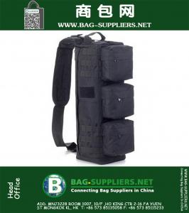 Al aire libre Tactical Single-hombro Negro Back Packs Militar Mens Molle Messenger Bags Deportes Bolsa de escalada a prueba de agua