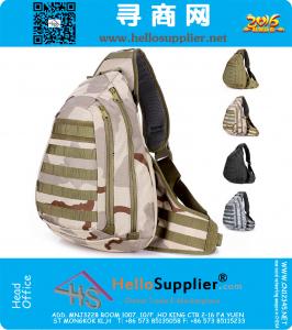 Bolsa de deporte al aire libre Camuflaje grande paquete de pecho militar bolso de la escuela portátil solo bolso de hombro Tactical paquete de la bolsa de mensajero