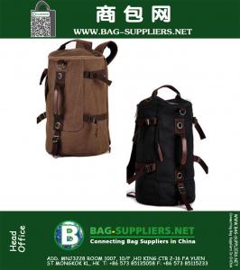 Printing military tactical canvas backpack men sports camping hiking travel backpacks large outdoor rucksack bucket bagpack