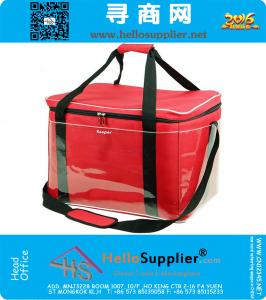 Super Large 47L Cooler Bags Encryption 600D Oxford Cloth and PE Foam and PEAV  Red Picnic Bag Blue Lunch bag