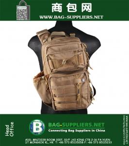 Sac à dos tactique hommes 1000D imperméable à l'eau 3 Sling Back Pack Armée de l'épaule militaire Voyage Multi-purpose Molle Sport sac