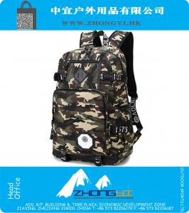 Tactical Backpack Men Preppy Style Camo School Mochilas para Boy Girl Teenagers High School Middle School Mochila de gran capacidad