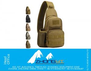 Bolsa táctica Molle Solo bolso de hombro Paquete de pecho Bolsa militar Camuflaje Ejército Bolsas de caza Equipo de acampada