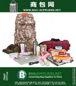 Tactical Bags Outdoor Waterproof 3D Military Backpack Sacola de grande capacidade para caça Camping Traveling Hiking Trekking Bag