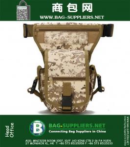 Тактическая сумка для ног Мужская наружная спортивная нейлоновая походная сумка для талии Военная армейская охота Molle EDC Gear Leg Bag