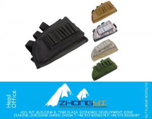 Tactical Military Pouch Holder w / Cheek Leather Pad revista Molle saco para caçar airsoft Rifle gun